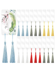 30 Marcadores Acrílicos Transparentes Prudiut + 30 Borlas Coloridas