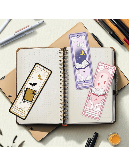 Set de 10 Marcadores de Tarot TwoDays 15.24x5.08 cm - Regalo para Amantes de Libros Set de 10 Marcadores de Tarot TwoDays 15.24x5.08 cm - Regalo para Amantes de Libros