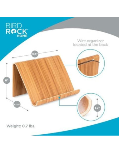 Soporte de Bambú Ajustable para Tabletas y Libros - Sofia + Sam