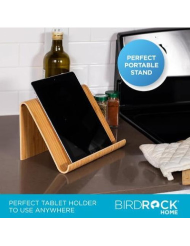 Soporte de Bambú Ajustable para Tabletas y Libros - Sofia + Sam