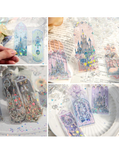 40 Marcadores de Libros Holográficos PVC Belebee 9.1x3.6cm