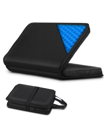 Cojín de Asiento de Gel Portátil Demine - Plegable para Viajes Cojín de Asiento de Gel Portátil Demine - Plegable para Viajes