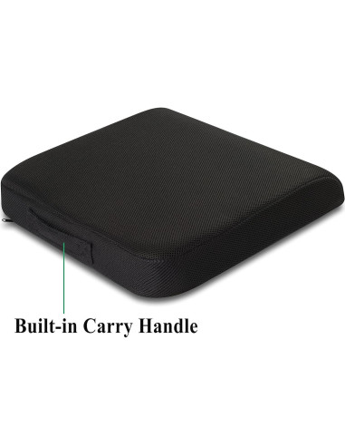 Cojín de Asiento TravelMate Extra Grande Espuma Viscoelástica 48x43 cm