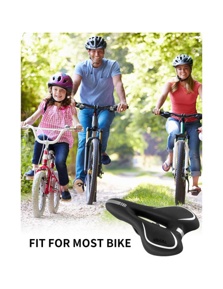 Asiento de Bicicleta Gel MSDADA Impermeable Unisex 28x17 cm Asiento de Bicicleta Gel MSDADA Impermeable Unisex 28x17 cm