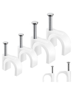 200 Clips de Cable TKYZMS 8mm/10mm para Gestión de Cables