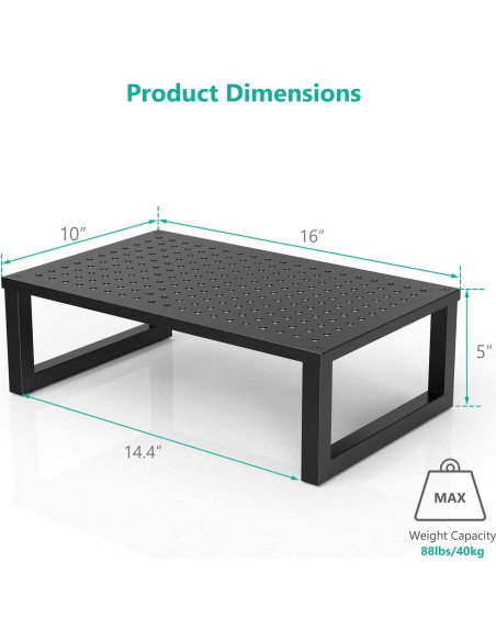 Soporte Elevador para Monitor WALI STT004 Metal Ventilado 40kg Soporte Elevador para Monitor WALI STT004 Metal Ventilado 40kg