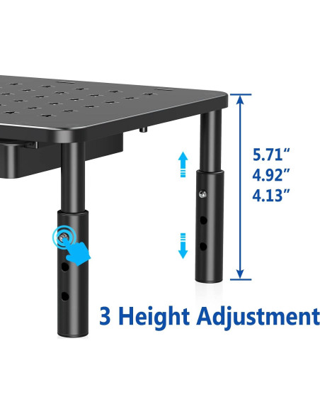 Soporte para Monitor Zimilar 2 Pack Ajustable con Cajón 3 Niveles Soporte para Monitor Zimilar 2 Pack Ajustable con Cajón 3 Niveles