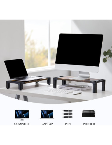 Soporte para Monitor Ajustable HUANUO HNMS04V 3 Alturas