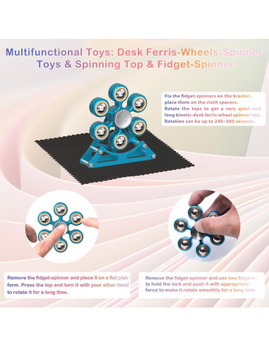 Spinner de Rueda de la Fortuna Samisolera 7.11 cm Alivio Estrés