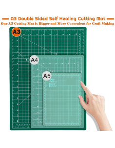 Mat de Corte Autocurativo Anezus 30.48x45.72cm Doble Cara PVC 2