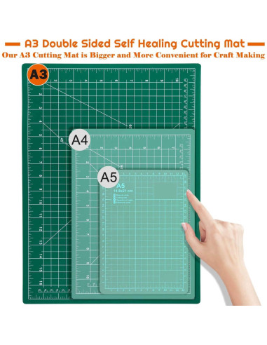 Mat de Corte Autocurativo Anezus 30.48x45.72cm Doble Cara PVC