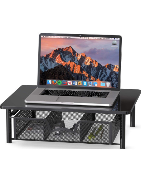 Soporte para Monitor Simple Houseware con Cajón Ergonómico Soporte para Monitor Simple Houseware con Cajón Ergonómico
