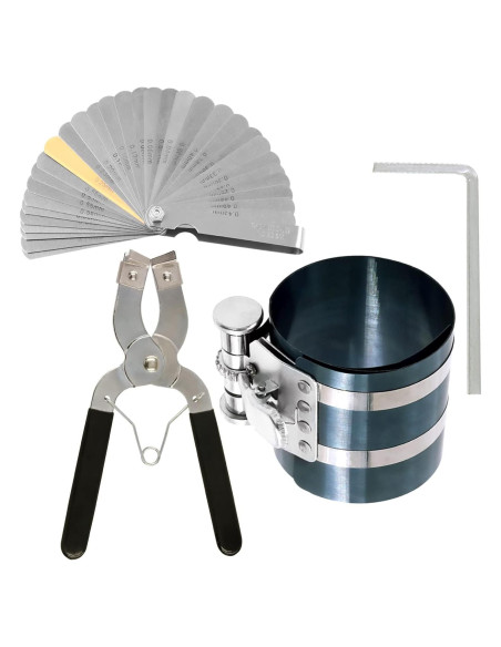Swpeet Kit 4Pcs Compresor de Anillos de Pistón 75mm Swpeet Kit 4Pcs Compresor de Anillos de Pistón 75mm
