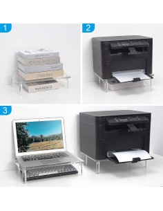 Soporte de Monitor Acrílico Sumerflos 36.8x22.9 cm 20 kg 2