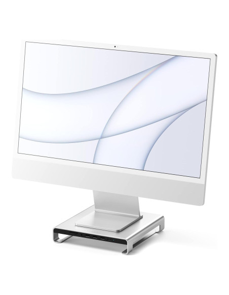 Soporte de Monitor Aluminio Satechi Type-C Plata con USB 3.0 Soporte de Monitor Aluminio Satechi Type-C Plata con USB 3.0