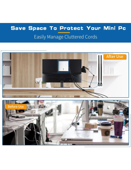 Soporte VESA para Mini PC Beelink S12 Pro y SER3/SER5 Soporte VESA para Mini PC Beelink S12 Pro y SER3/SER5