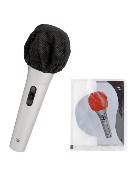 Cubiertas de Micrófono Desechables RETON 100 Pcs 7.8cm Negro Cubiertas de Micrófono Desechables RETON 100 Pcs 7.8cm Negro