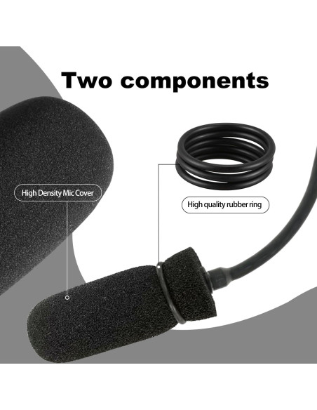 Cubierta de micrófono BOEEA para auriculares David Clark M7A, M-4, M-7 Cubierta de micrófono BOEEA para auriculares David Clark M7A, M-4, M-7