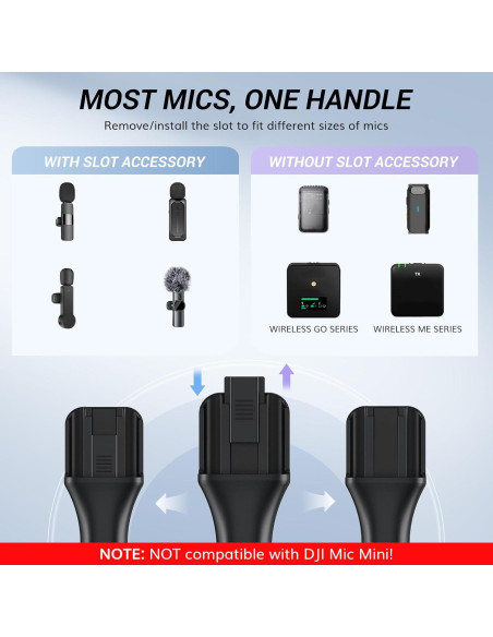 Adaptador de Mano TONOR TP20 para Micrófono Lavalier Inalámbrico Adaptador de Mano TONOR TP20 para Micrófono Lavalier Inalámbrico