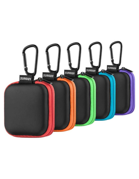 Funda para Auriculares SUNGUY D011-5pack con Mosquetones Funda para Auriculares SUNGUY D011-5pack con Mosquetones