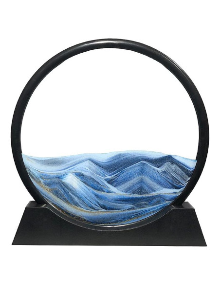 Aoderun Arte de Arena 3D Redondo Marino 27x27cm Azul Aoderun Arte de Arena 3D Redondo Marino 27x27cm Azul