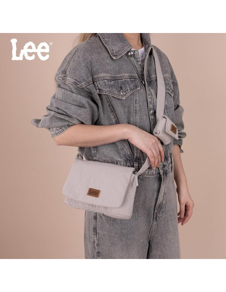 Bolsa Cruzada Mini Lee para Mujeres - Resistente al Agua - Blanca Bolsa Cruzada Mini Lee para Mujeres - Resistente al Agua - Blanca