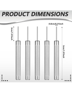 Juego de 5 Herramientas de Extracción de SIM CIATBYYJ Acero Inoxidable 2