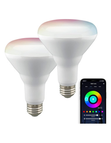 Bombilla LED Inteligente Satco Starfish BR30 WiFi 9.5W 800Lúmenes