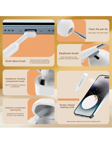 Kit de Limpieza 21 en 1 Critin para Electrónicos - Blanco