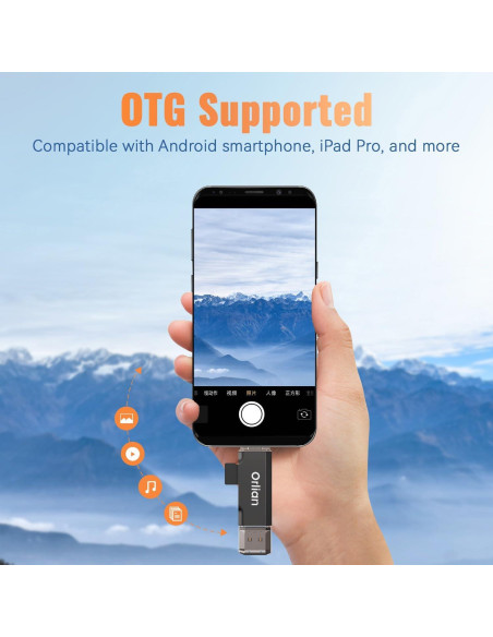 Lector de Tarjetas SD USB 3.0 Orlian U233 - Doble USB A y C Lector de Tarjetas SD USB 3.0 Orlian U233 - Doble USB A y C