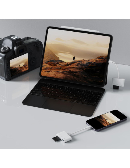 Lector de Tarjetas SD USB C Meliya 3 en 1 para iPhone y Mac Lector de Tarjetas SD USB C Meliya 3 en 1 para iPhone y Mac