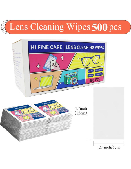 Toallitas de limpieza para lentes HI FINE CARE - 300 unidades Toallitas de limpieza para lentes HI FINE CARE - 300 unidades