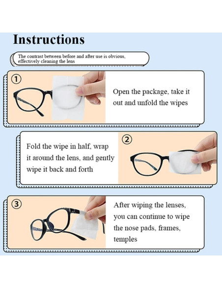 Toallitas de limpieza para lentes HI FINE CARE - 300 unidades Toallitas de limpieza para lentes HI FINE CARE - 300 unidades