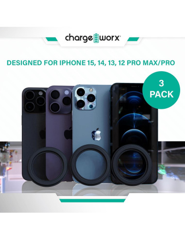 Soporte Magnético Chargeworx MagSafe 3-Pack para iPhone