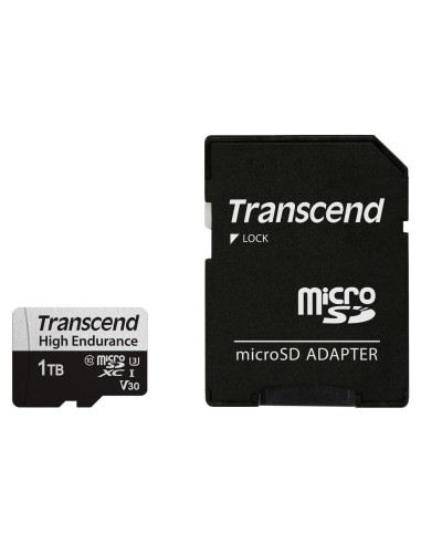 Tarjeta microSD Transcend 1TB U3 V30 4K UHD con Adaptador