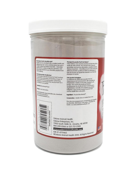 Baño de Polvo Natural Oxbow POOF! para Mascotas 1.13 kg Baño de Polvo Natural Oxbow POOF! para Mascotas 1.13 kg