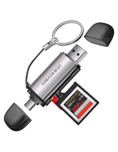 Lector de Tarjetas SD MEANHIGH USB-C y USB 3.0 Doble Conector