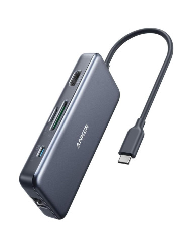 Hub USB-C Anker 7-en-1 con HDMI 4K y Ethernet 1Gbps