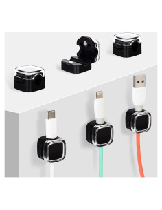Clip Organizador de Cables Adhesivo Mawfozin - Paquete de 6