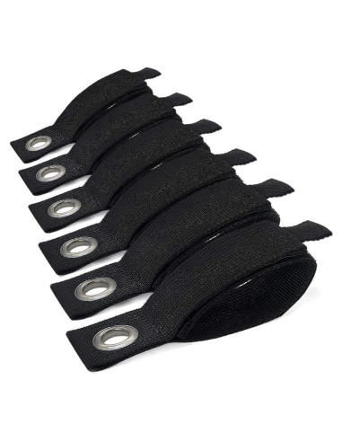 6 Organizadores de Cable Kadden Nylon 26.9 cm 22 kg