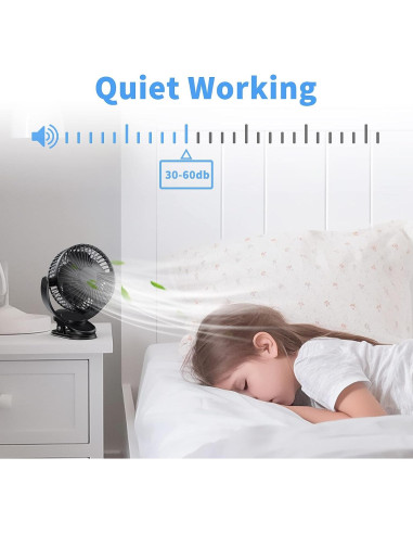 Ventilador USB ATEngeus TF-28D Portátil Recargable 3 Velocidades