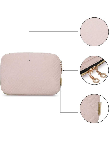 Organizador de Electrónica BAGSMART Rosa 23.9x17cm para Viajes