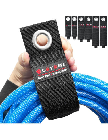 Paquete de 6 correas de almacenamiento GOYOMI - Nylon 25.4-43.2 cm