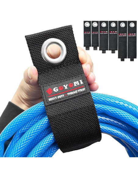 Paquete de 6 correas de almacenamiento GOYOMI - Nylon 25.4-43.2 cm Paquete de 6 correas de almacenamiento GOYOMI - Nylon 25.4-43.2 cm