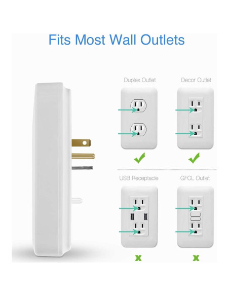 KMC Protector de Sobretensión 6 Salidas 2 USB 3.4A 980J Blanco KMC Protector de Sobretensión 6 Salidas 2 USB 3.4A 980J Blanco