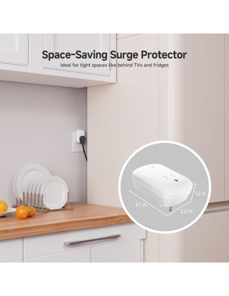 Protector de Sobretensión Cable Matters 1350J 1 Salida 500V Protector de Sobretensión Cable Matters 1350J 1 Salida 500V