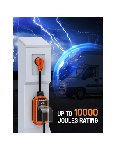 Protector de Sobretensión Docusvect RV 30A 10000J IP67 LED