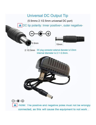 Adaptador de Alimentación 12V 1.5A MTYTOT - 18W