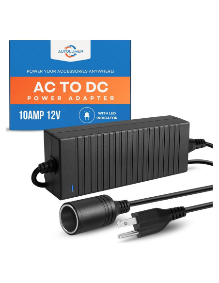 Convertidor AC a DC 12V 10A AutoLumen - Adaptador seguro Convertidor AC a DC 12V 10A AutoLumen - Adaptador seguro