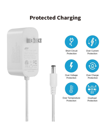 Adaptador de Alimentación Tonton 12V 2A 24W con Cable 1.8m Adaptador de Alimentación Tonton 12V 2A 24W con Cable 1.8m